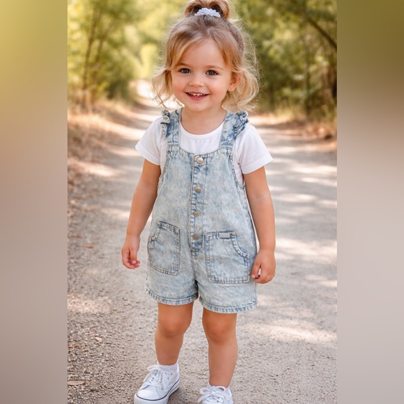 3T 7 For All Mankind overalls shorts - Picture 2 of 6